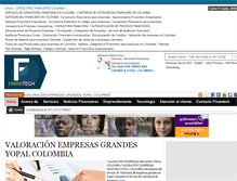 Tablet Screenshot of finantechcolombia.com